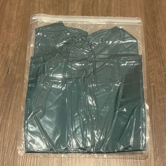 SimpleFun Women's Satin Tank Tops Dressy Casual V Neck Top in Peacock Blue - Picture 2 of 2